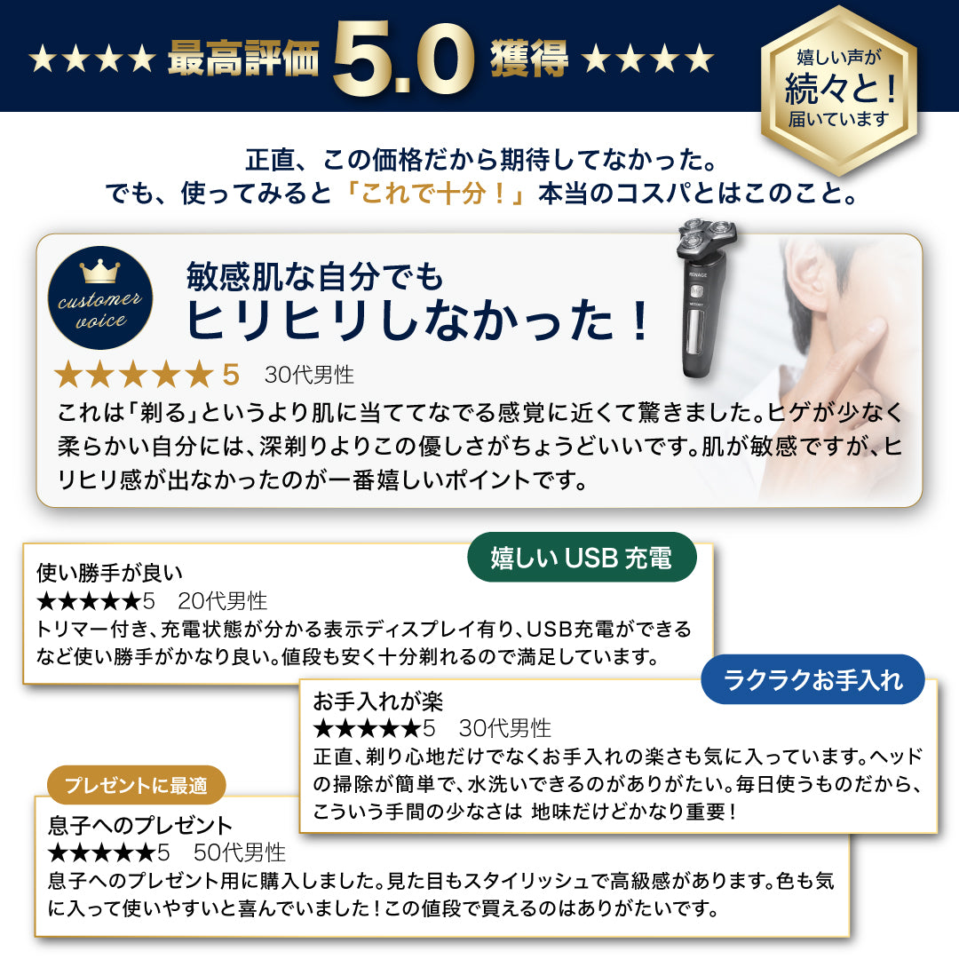 回転式電動シェーバー