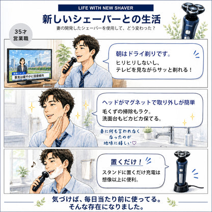 回転式電動シェーバー