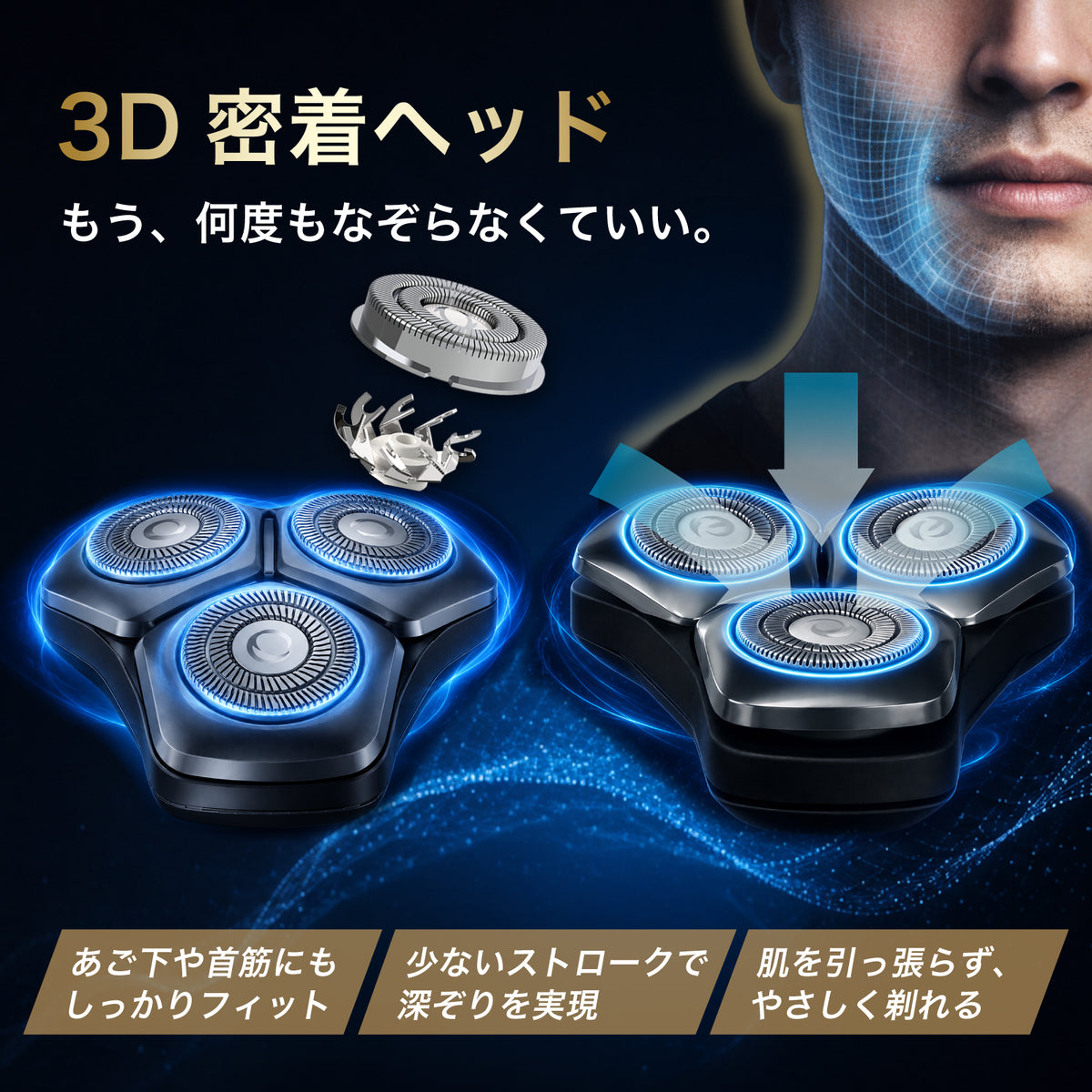 回転式電動シェーバー専用替刃