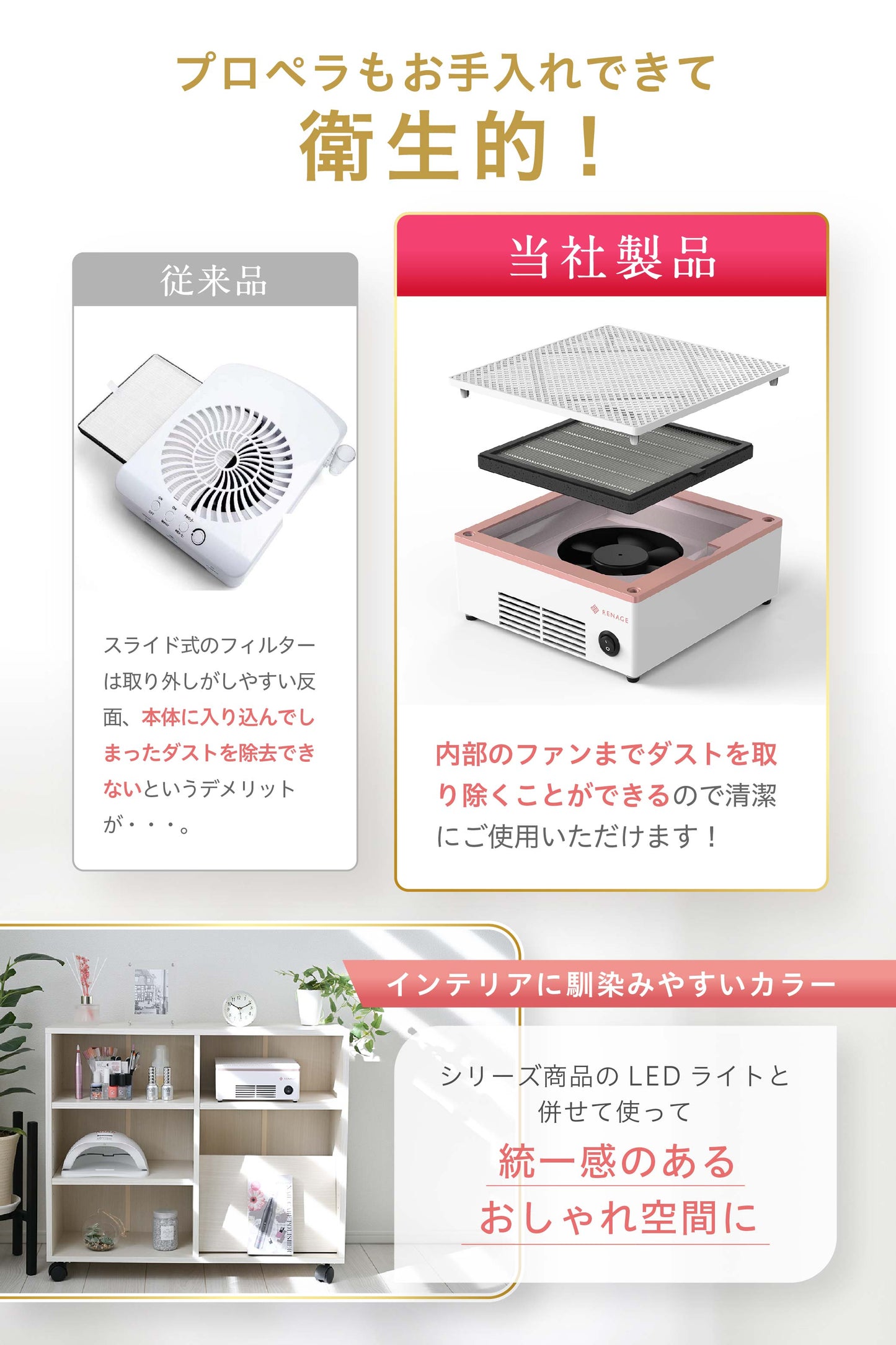 ネイルダスト集塵機