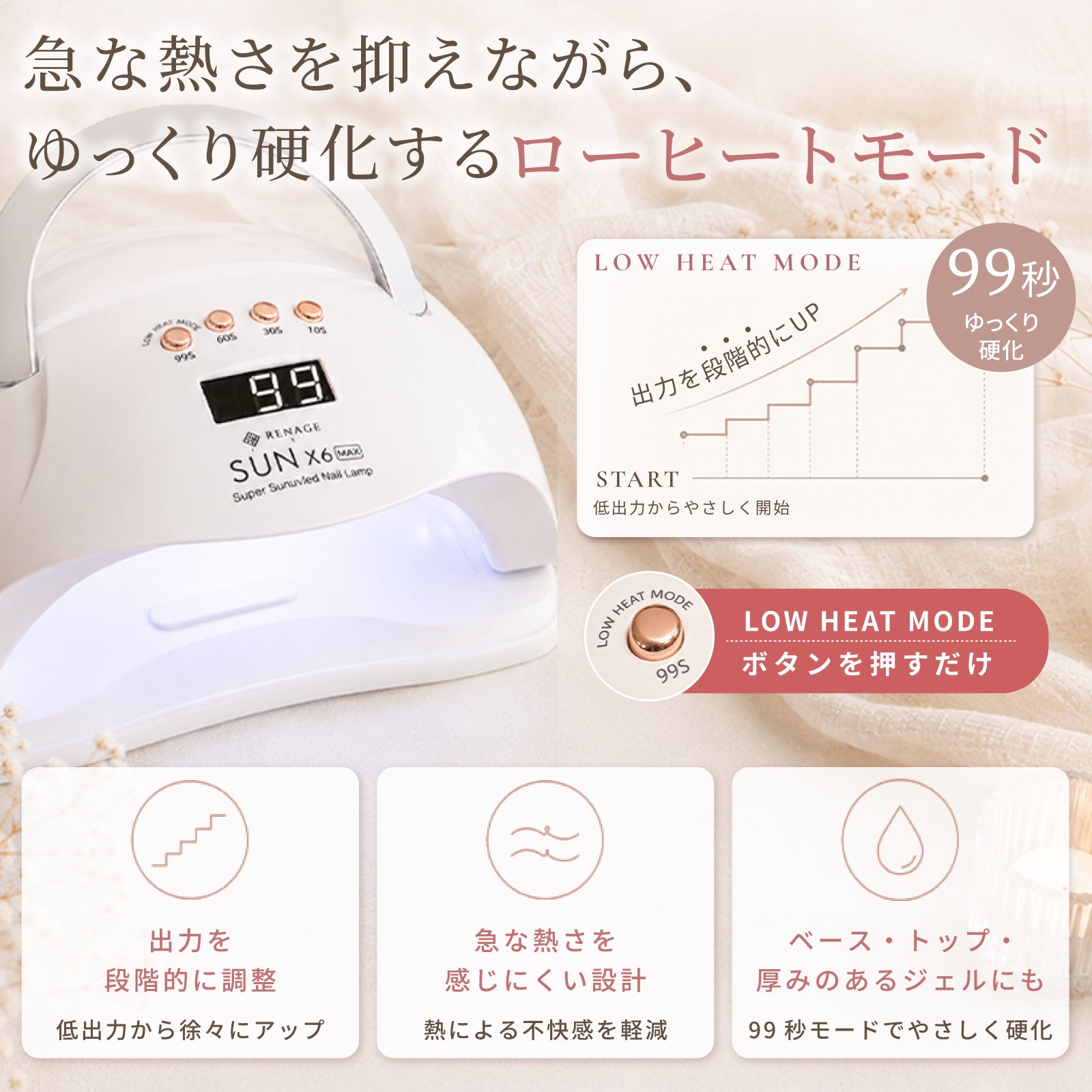 LED/UV ジェルネイル硬化ライト – RENAGEオンラインストア